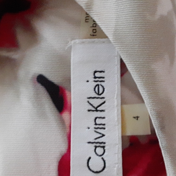 Calvin Klein sz 4 floral short sleeve dress - Picture 8 of 8